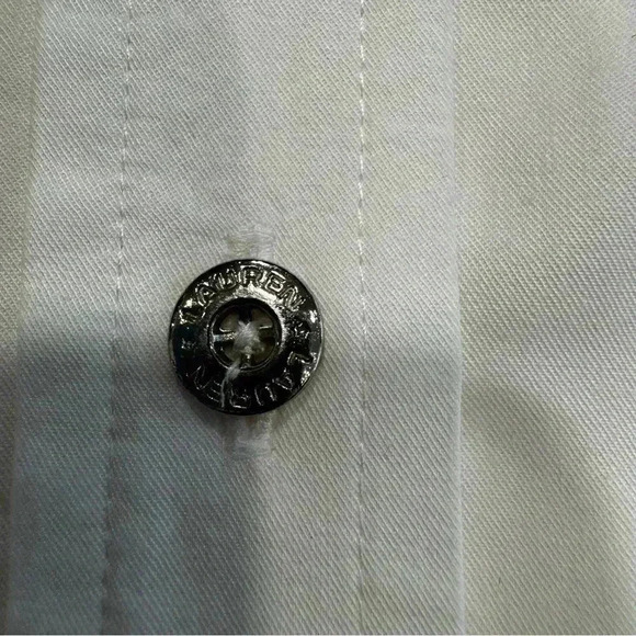 RARE Lauren Ralph Lauren Women’s White Button Up Shirt W/ Tea Pot Embroidery S - Picture 11 of 13